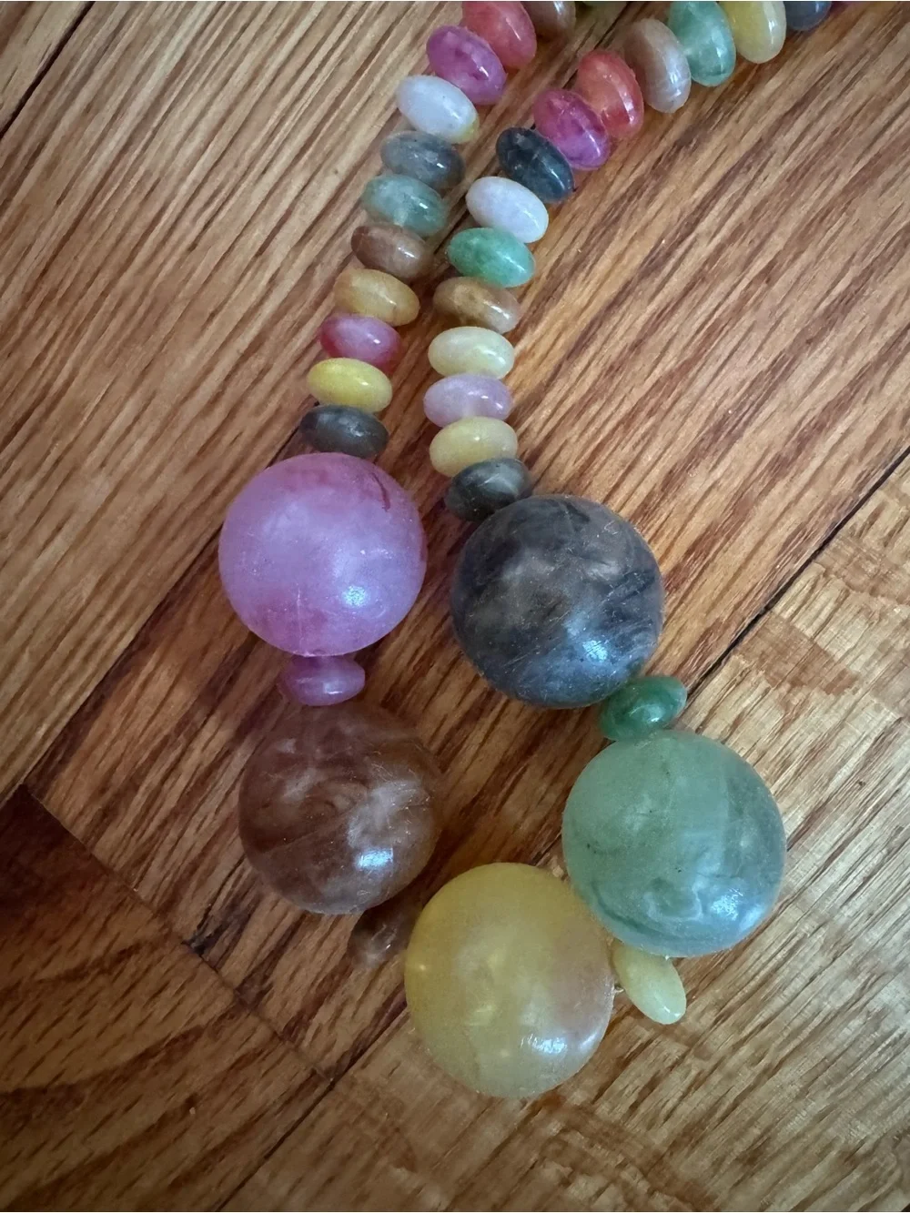 Vintage Multicolor Beaded Women’s Necklaces - Colorful Beads